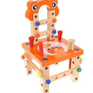 Дървен стол за сглобяване - детска игра